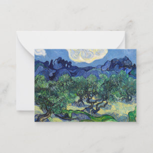 Carte De Correspondance Vincent van Gogh - Oliviers avec les Alpilles