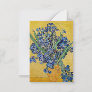 Carte De Correspondance Vincent van Gogh - Vase avec Irises