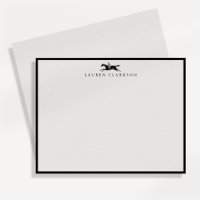 Carte de correspondance vintage cavalier à cheval