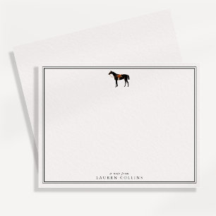 Carte de correspondance vintage inspirée de l'équi