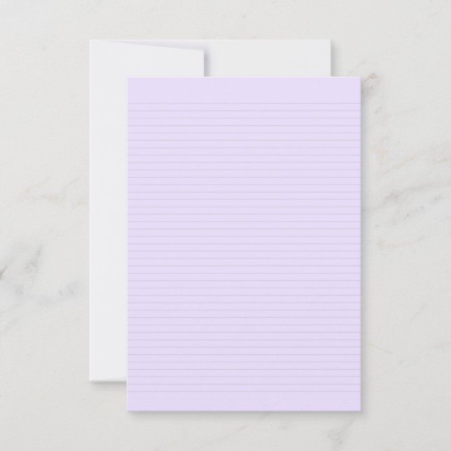 Carte De Correspondance Violet avec lignes gris de 3 mm (Devant)