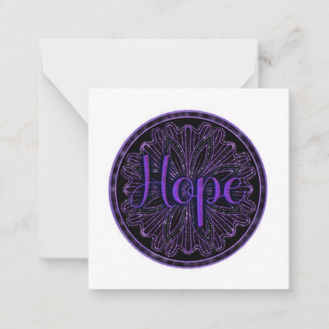 Carte De Correspondance Virtue Hope Mandala (Devant)
