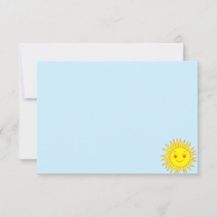 Carte De Correspondance Visage heureux ensoleillé