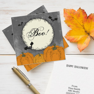 Carte De Correspondance Visite personnalisée d'Halloween pour les clients
