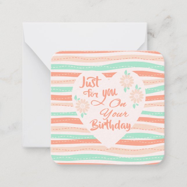 Carte De Correspondance Vœux d'anniversaire ! (Devant)