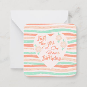 Carte De Correspondance Vœux d'anniversaire !