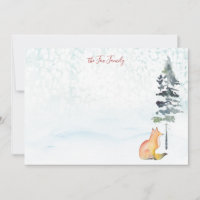 Vœux de Noël Personnalisés Renard