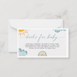 Carte De Correspondance Voici les livres du Fils pour bébé