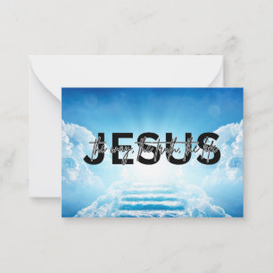 Carte De Correspondance voie de Jésus, vérité, vie Jean 14:6 Escalier du C