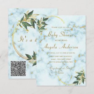 Carte De Correspondance Votre exemple d'invitation pour une baby shower ga