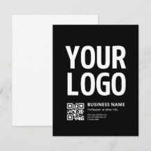 Votre logo avec QR code et texte modifiables