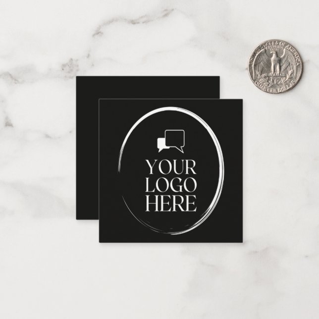 Carte De Correspondance Votre logo ici moderne (Devant/Arrière en situation)