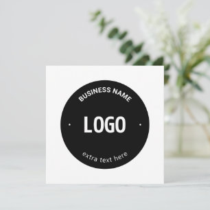 Carte De Correspondance Votre logo, image ou conception et texte modifiabl
