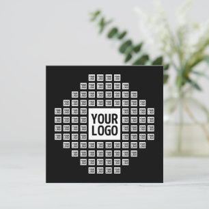 Carte De Correspondance Votre logo ou image   Motif moderne unique