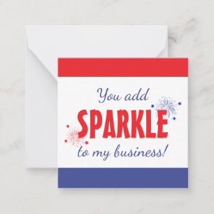 Carte De Correspondance Vous Ajoutez Sparkle À Mon Entreprise