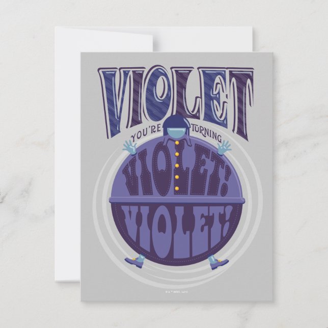 Carte De Correspondance Vous devenez violette, Violette ! (Devant)