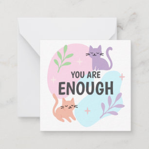 Carte De Correspondance Vous êtes assez chat Affirmation
