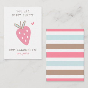 Carte De Correspondance Vous êtes la classe Berry Sweet Kids pour la Saint