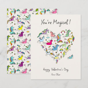 Carte De Correspondance Vous êtes magiques, enfants licorne mignons pour l
