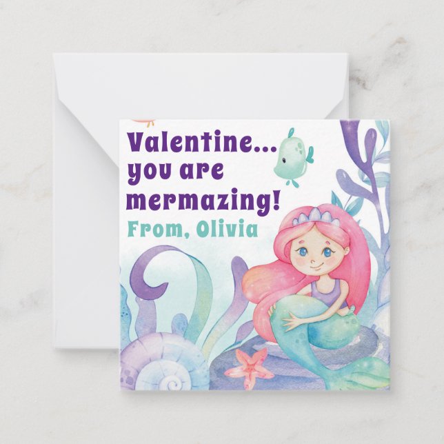 Carte De Correspondance Vous êtes Mermazing Classroom Saint-Valentin (Devant)