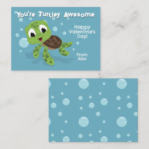 Carte De Correspondance Vous êtes Turtley Awesom Classroom Saint-Valentin