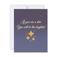 Vous êtes une étoile brillante