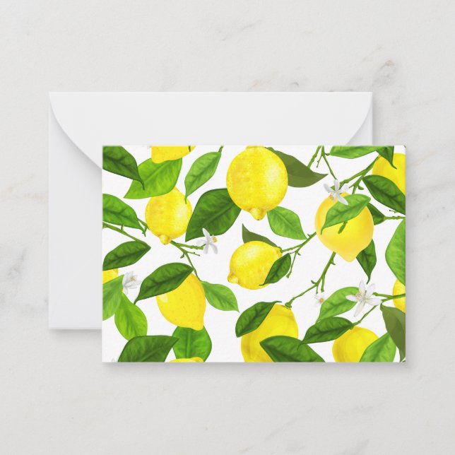 Carte De Correspondance Watercolor Lemon (Devant)