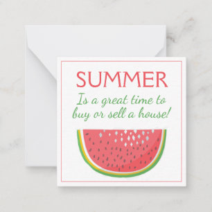Carte De Correspondance Watermelon Summer Immobilier Pop By