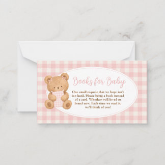 Carte De Correspondance We Can Bearly Wait Bear Baby Girl Books For Baby