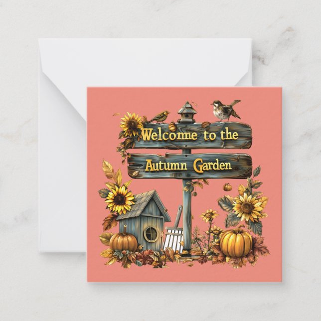 Carte De Correspondance Welcome to Automn (Devant)