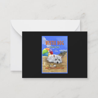 Carte De Correspondance Westie Dog Beach Life