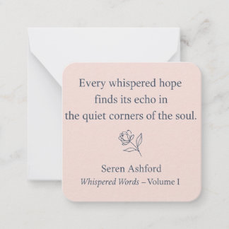 Carte De Correspondance Whispered Words-Volume 1_card# 7