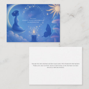 Carte De Correspondance Whispers Of The Moon Flat Note Card