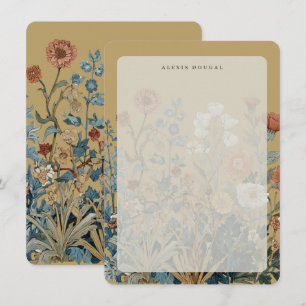 Carte De Correspondance William Morris Floral Fleur Sauvage Vintage Person
