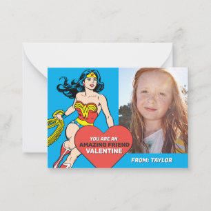 Carte De Correspondance Wonder Woman Super Amie Saint-Valentin