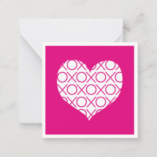 Carte De Correspondance Xoxo rose