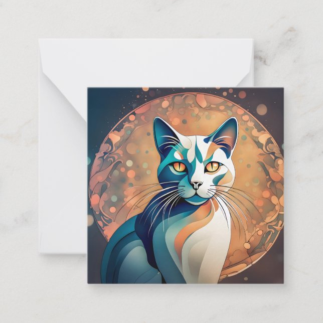 Carte De Correspondance Yeux de chat (Devant)