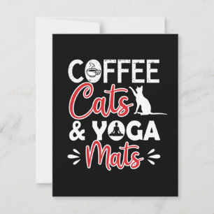 Carte De Correspondance Yoga Lover Café Et Mats De Yoga