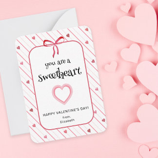 Carte De Correspondance You Are A Sweetheart Classroom Valentine