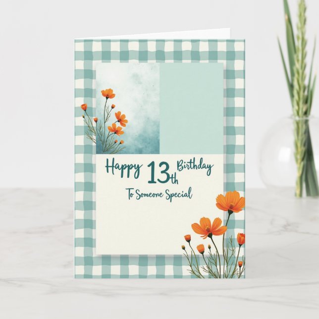 Carte de cosmos d'anniversaire douce (Devant)