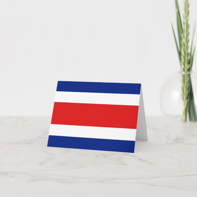 Carte de Costa Rica avec Drapeau (Devant)