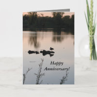 Carte de coucher de soleil pour anniversaire de ma