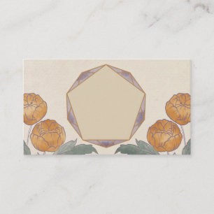 Carte de couleur aquarelle géométrique Peine