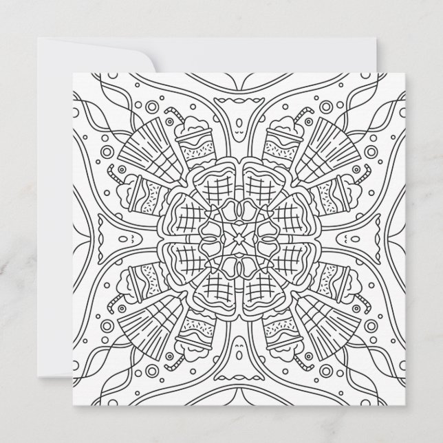 Carte de couleur de nuit Éffrayante Halloween (Devant)