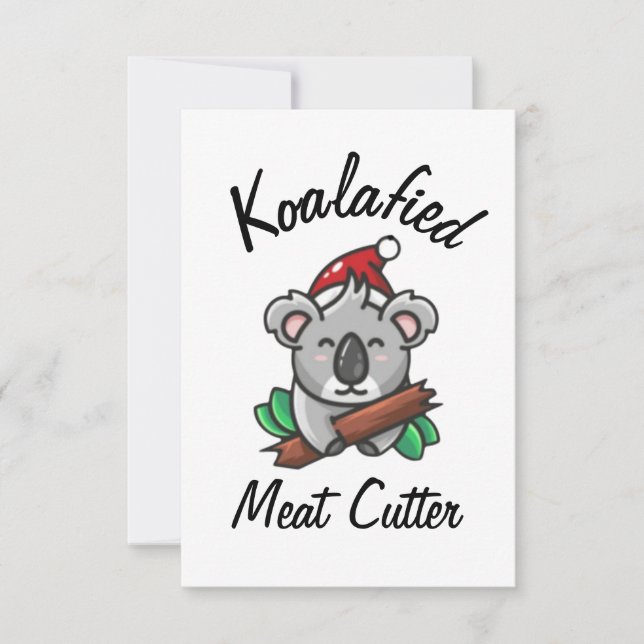 Carte de coupeur de viande Koalafied (Devant)