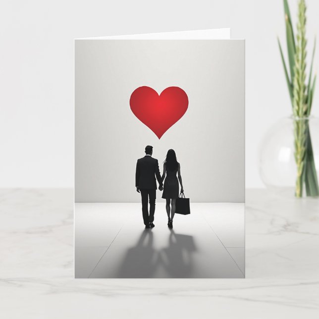 Carte de couple d'amour simple (Devant)