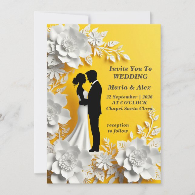 ✨ Carte de couple de mariage pour événement nuptia (Devant)