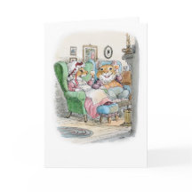 Carte de couple de souris à félicitations