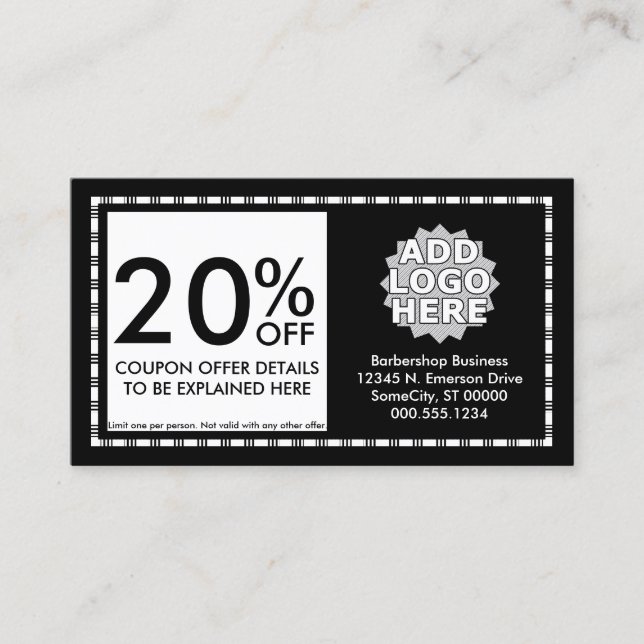 carte de coupon de bandes de rasoir (Devant)