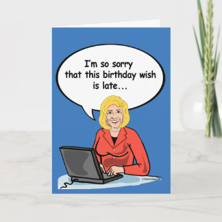 Carte de courriel pour l'anniversaire d'Hillary -